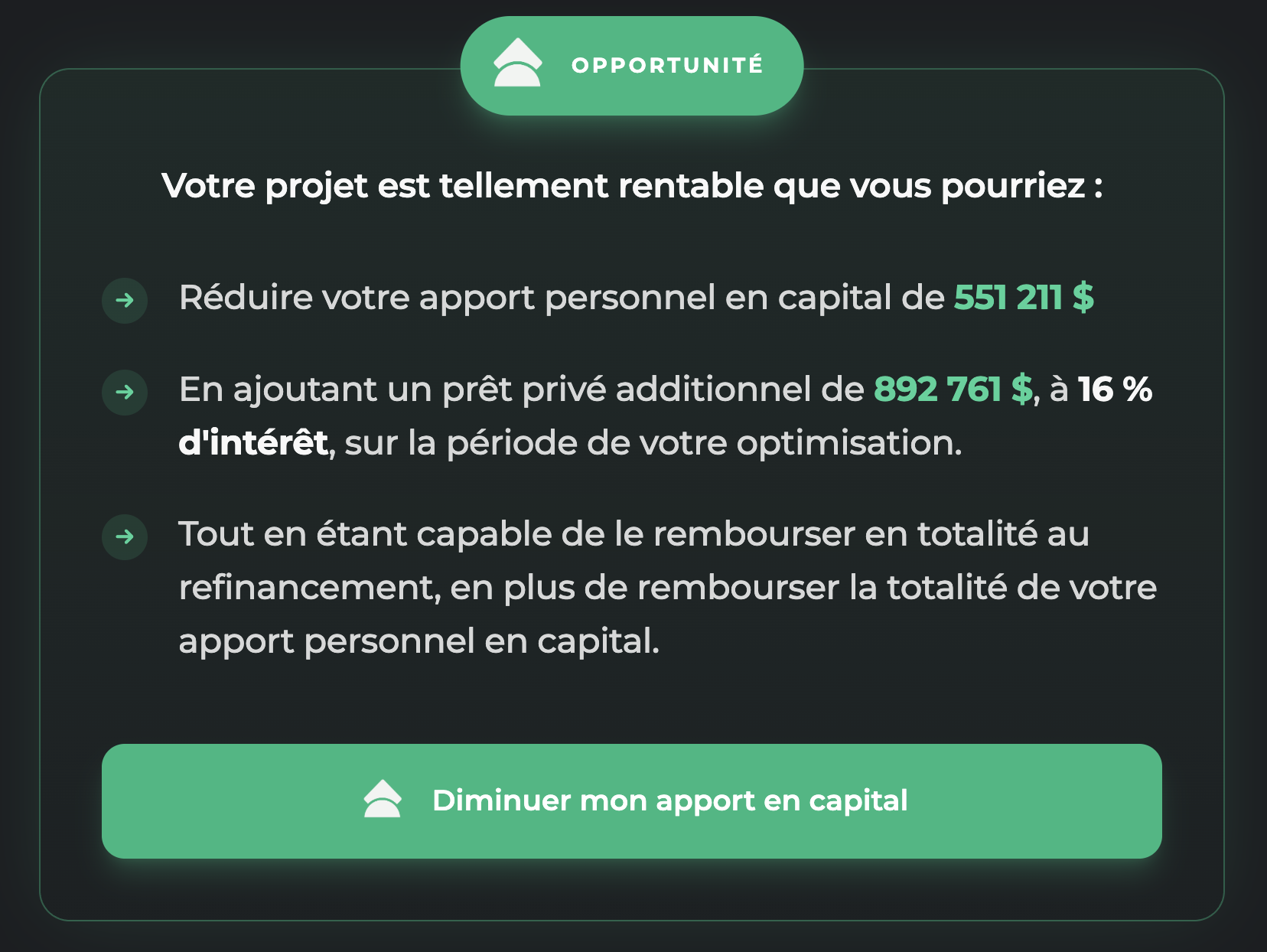 Capacité en prêt privé — napkn